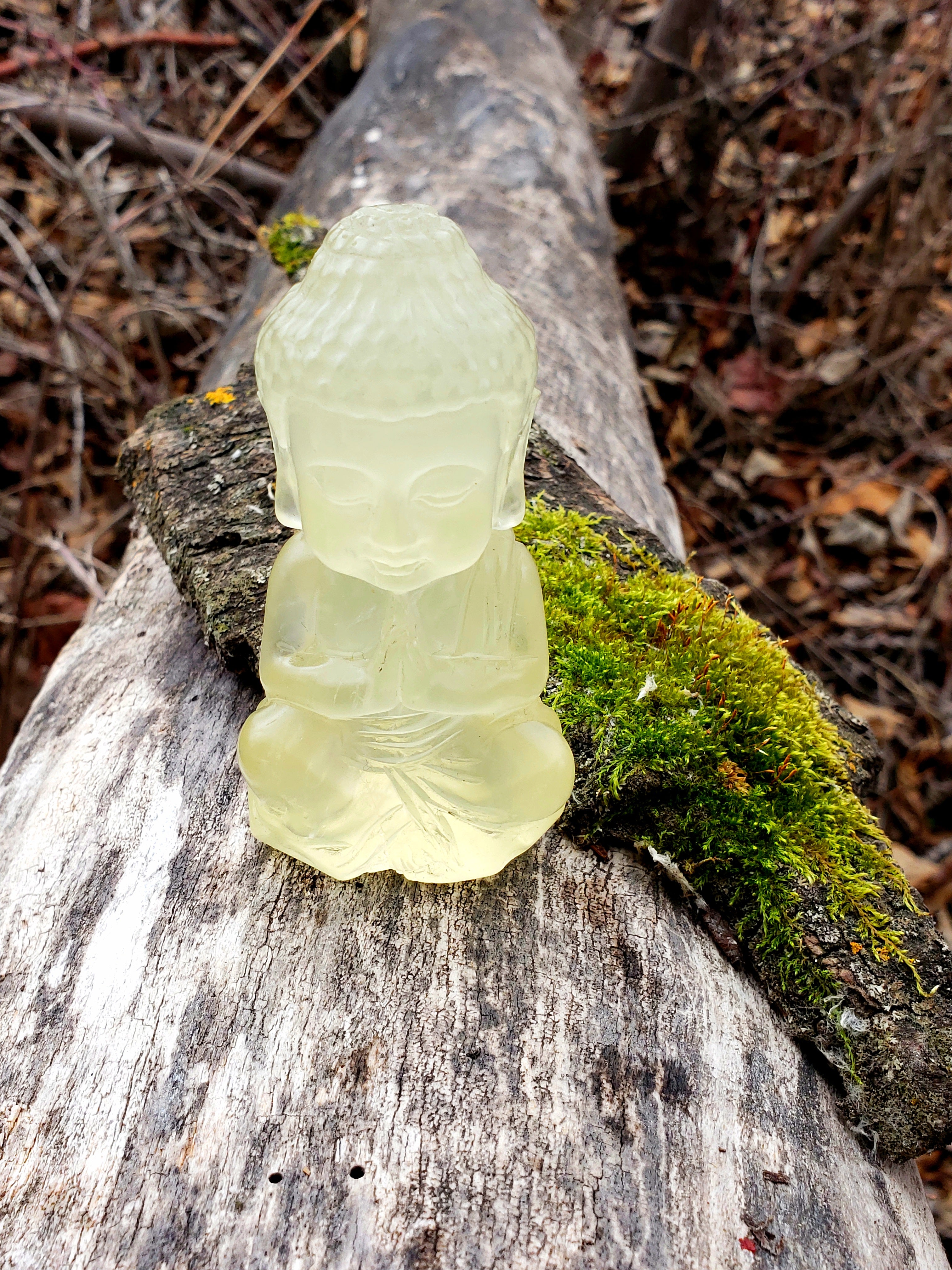 Honey Calcite Buddha