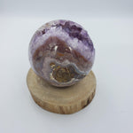 Load image into Gallery viewer, Amethyst Geode Sphere - CRYSTAL LIGHT ELEMENTS 
