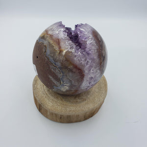 Amethyst Geode Sphere - CRYSTAL LIGHT ELEMENTS 