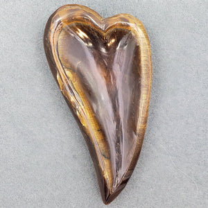 Tiger Eye Heart Bowl - CRYSTAL LIGHT ELEMENTS 